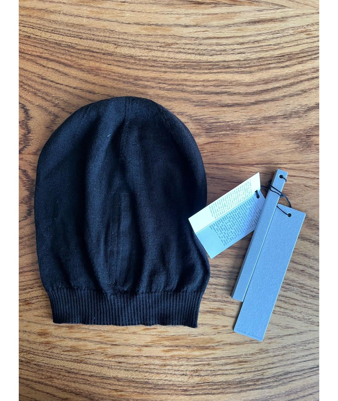 RICK OWENS Черная шерстяная шапка, фото 2