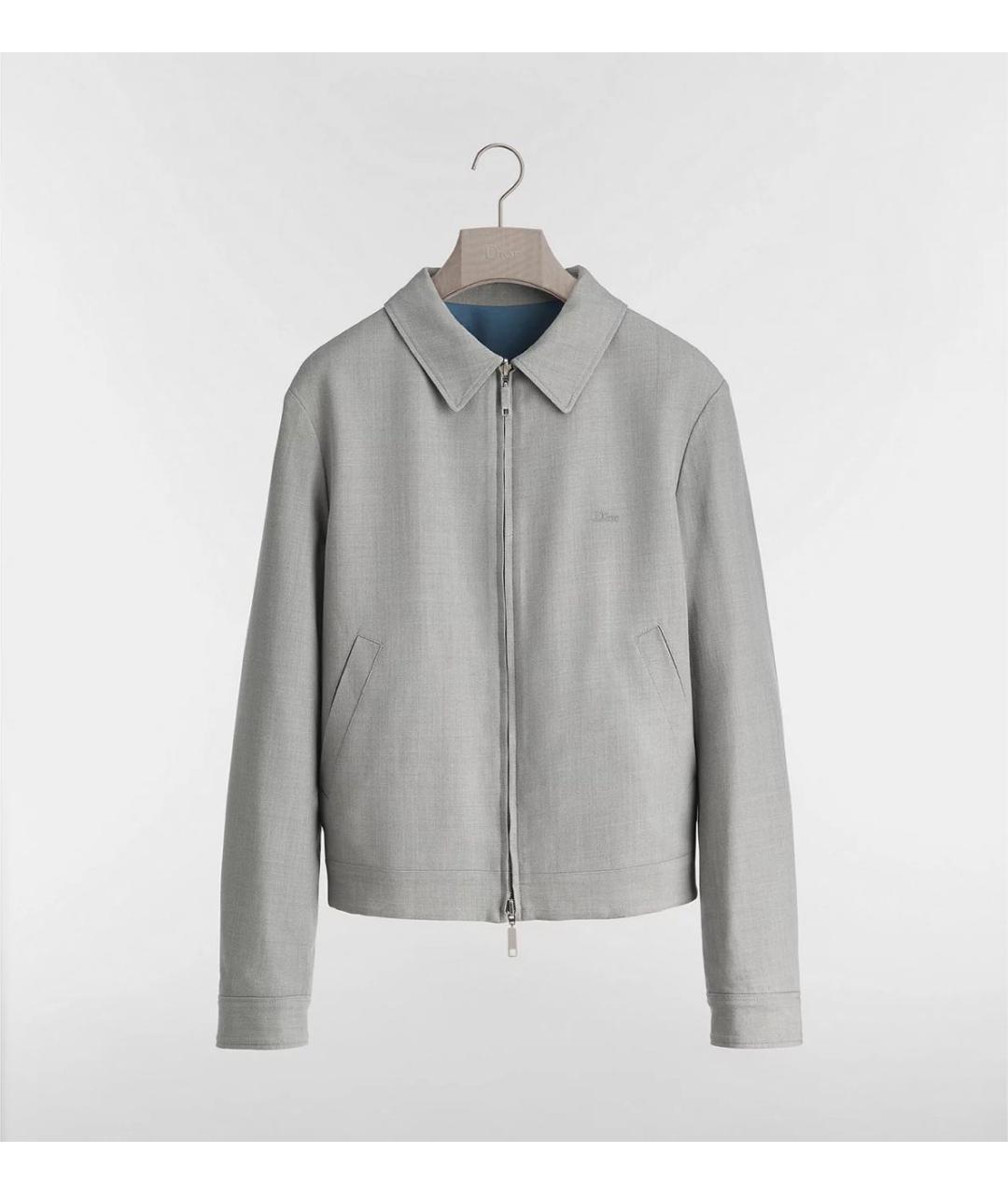 CHRISTIAN DIOR Серая шерстяная куртка, фото 5