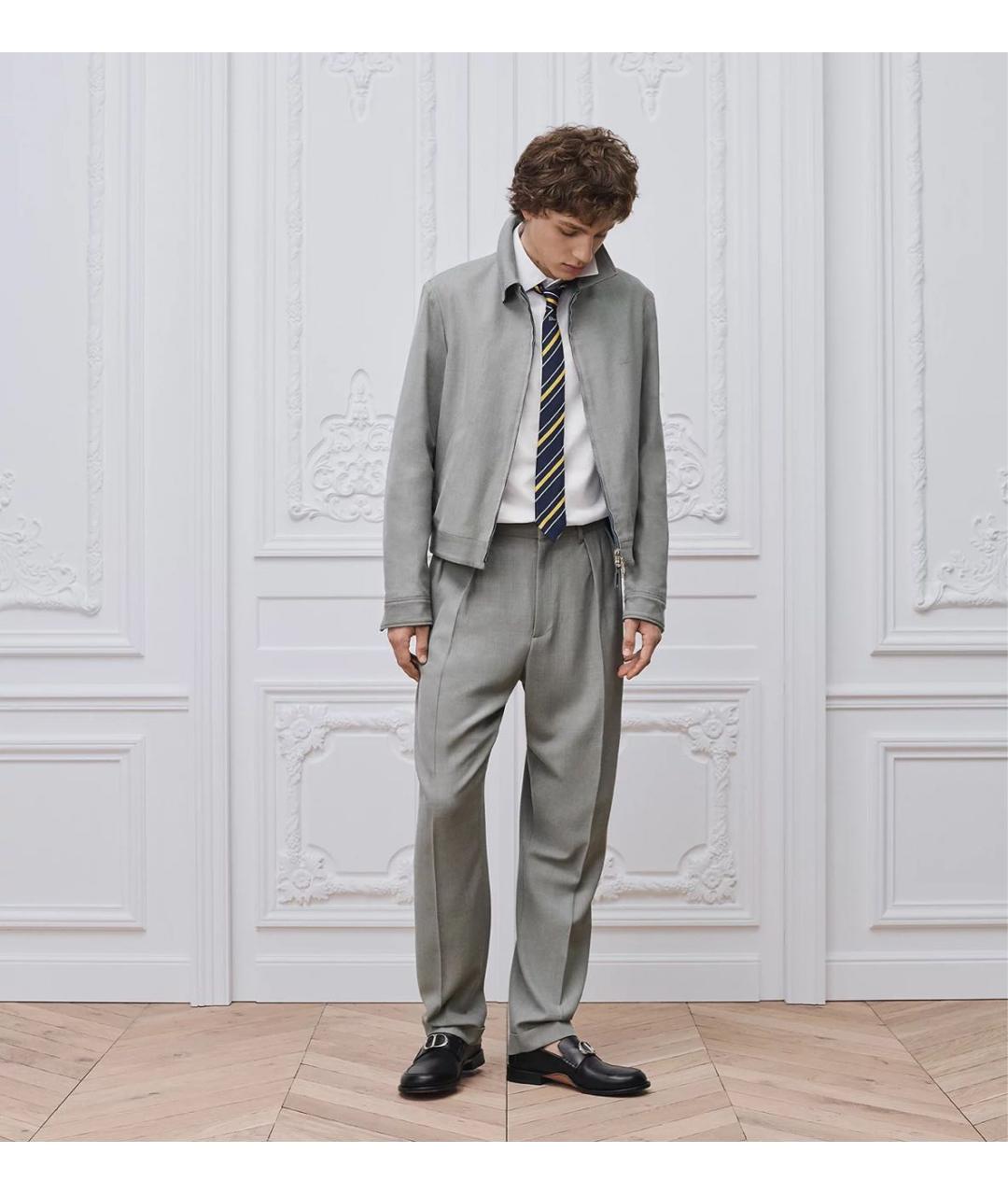 CHRISTIAN DIOR Серая шерстяная куртка, фото 4