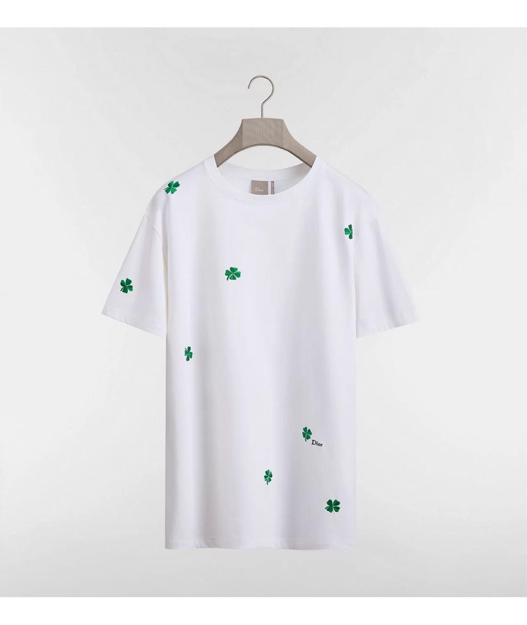 CHRISTIAN DIOR Белая хлопковая футболка, фото 5