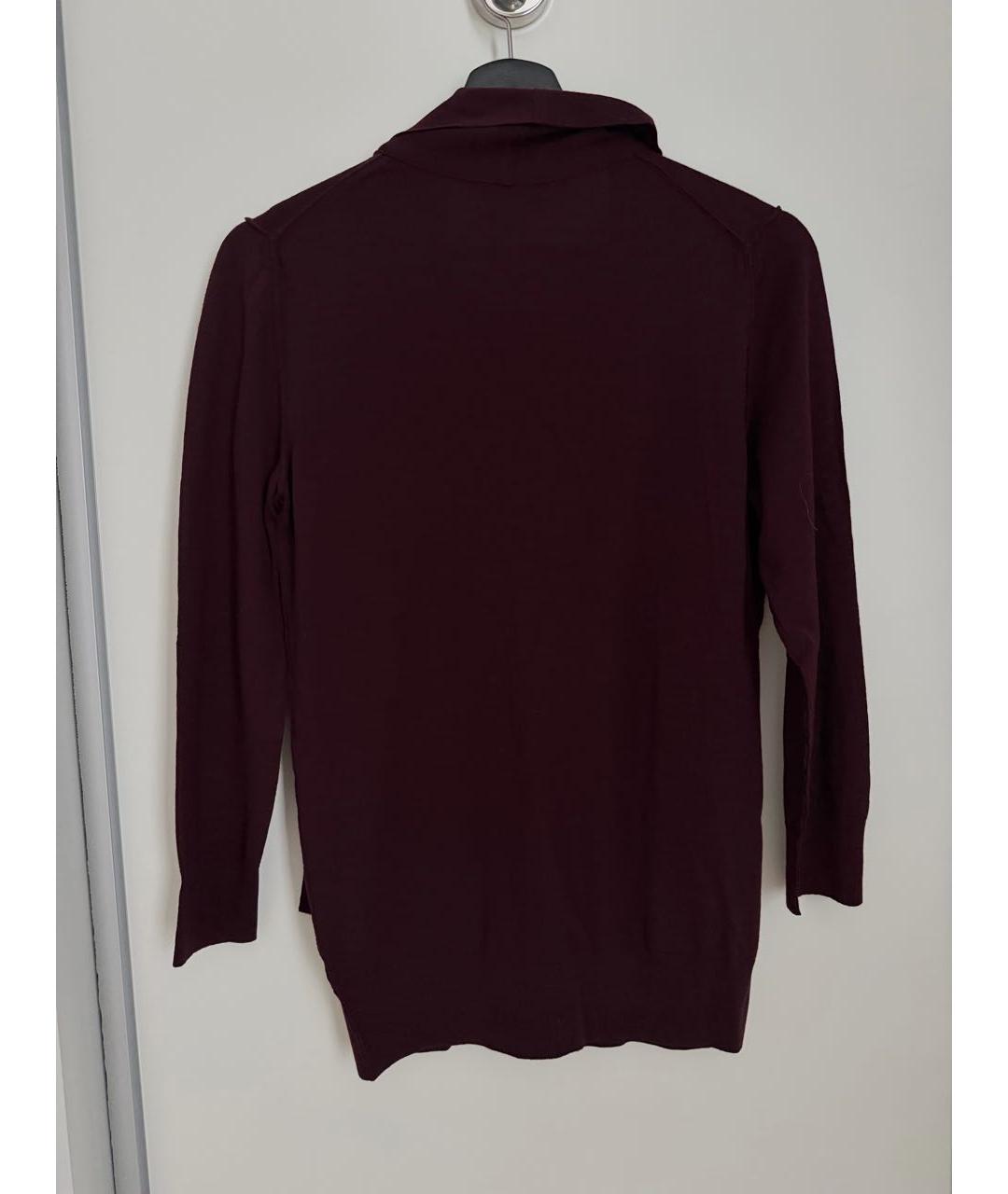 DOLCE&GABBANA Бордовый шерстяной джемпер / свитер, фото 4