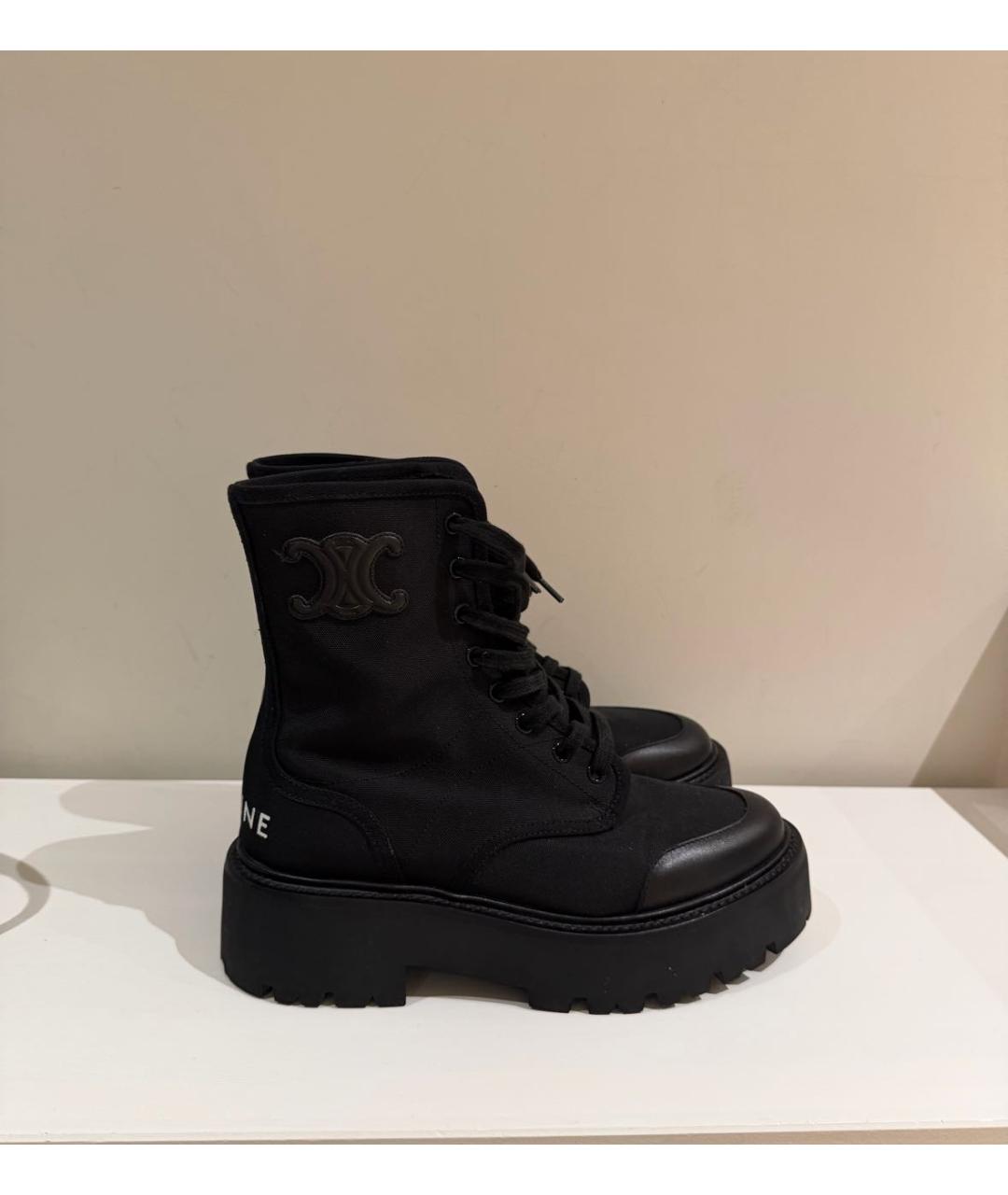 CELINE Черные ботинки, фото 5