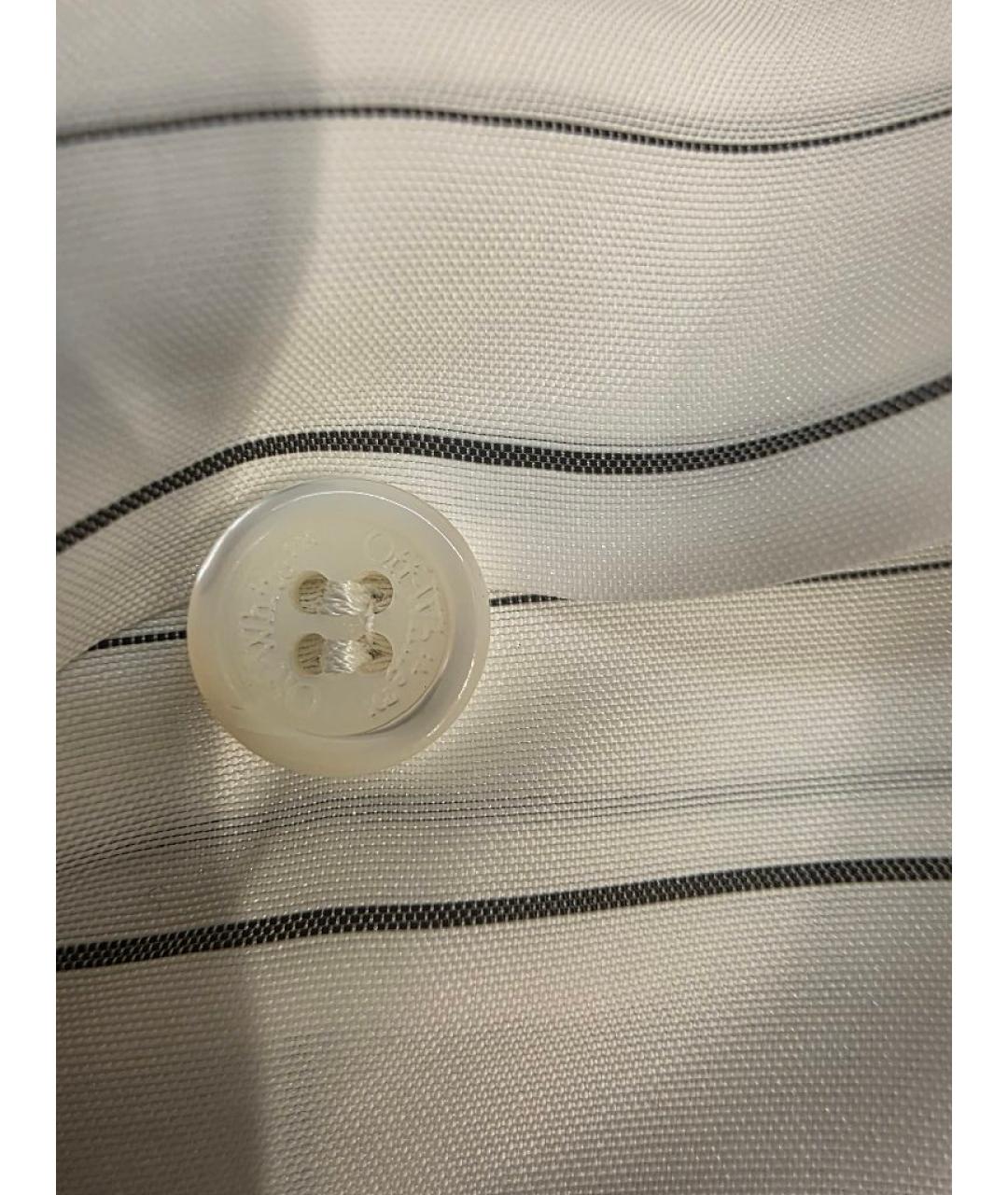 OFF-WHITE Белая шелковая кэжуал рубашка, фото 3