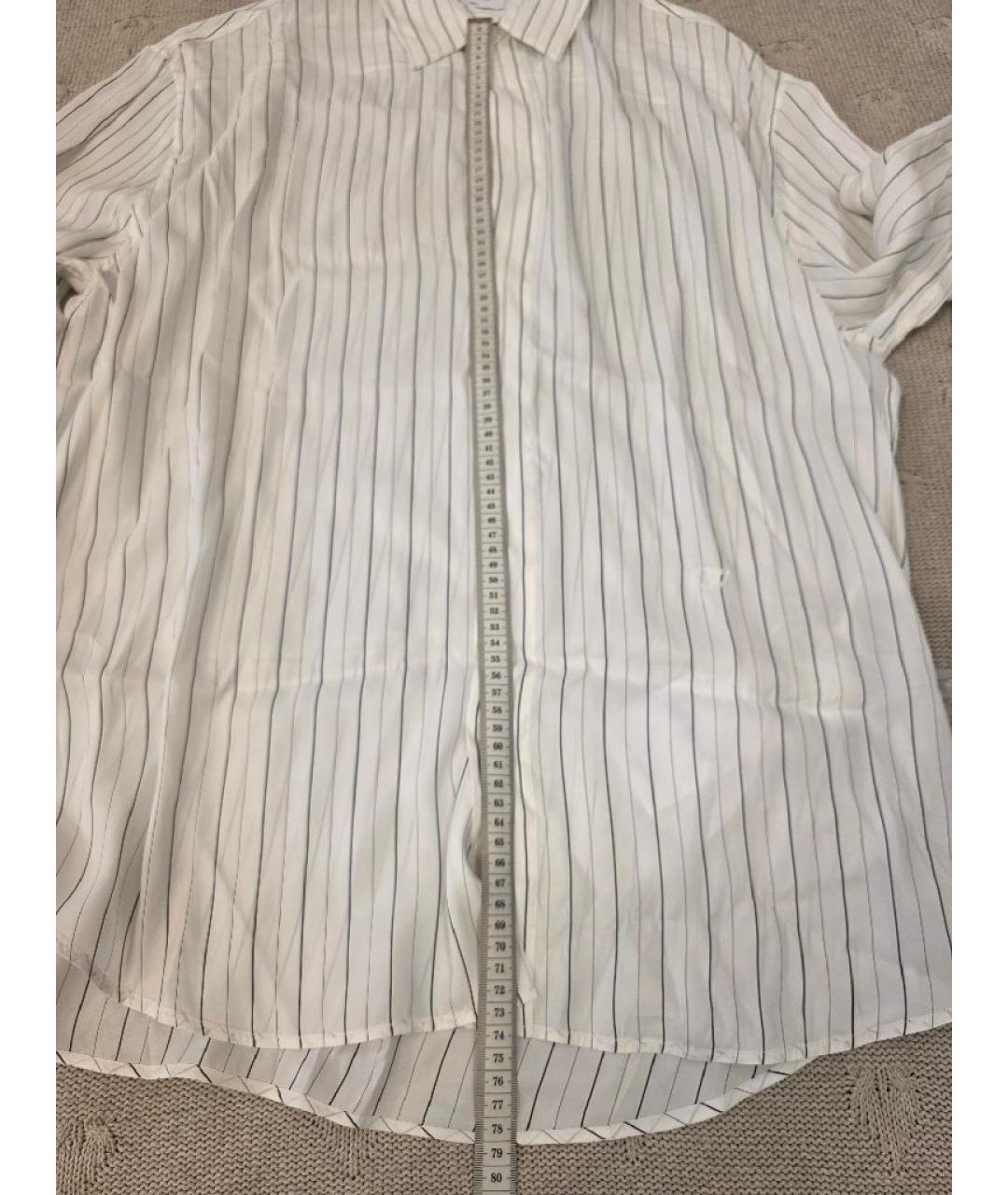 OFF-WHITE Белая шелковая кэжуал рубашка, фото 9