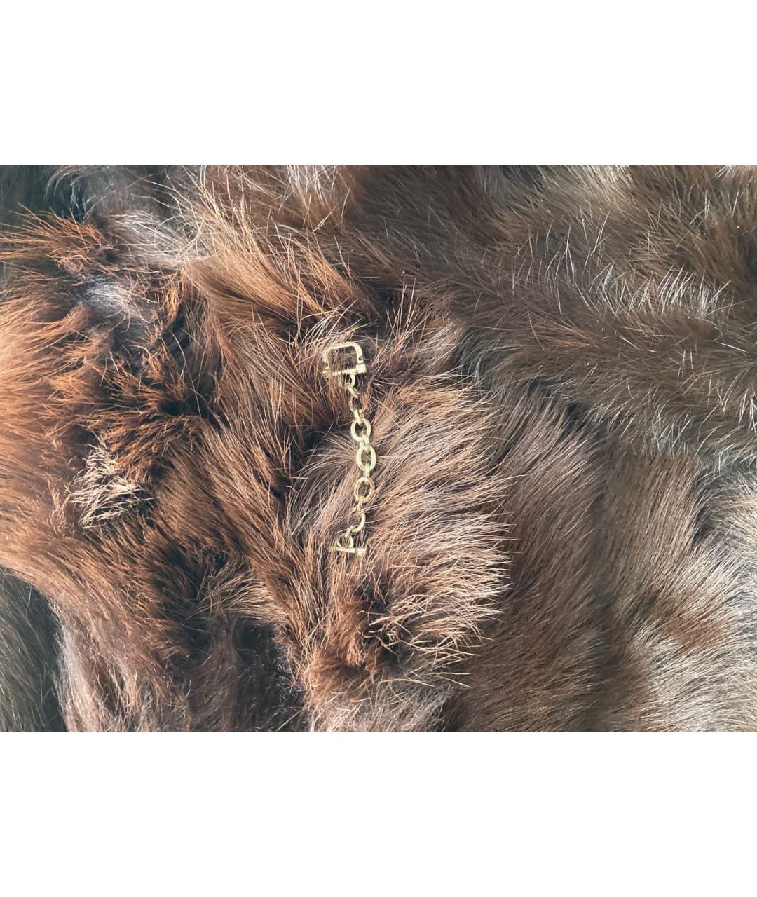 GUCCI Коричневая меховая дубленка, фото 7