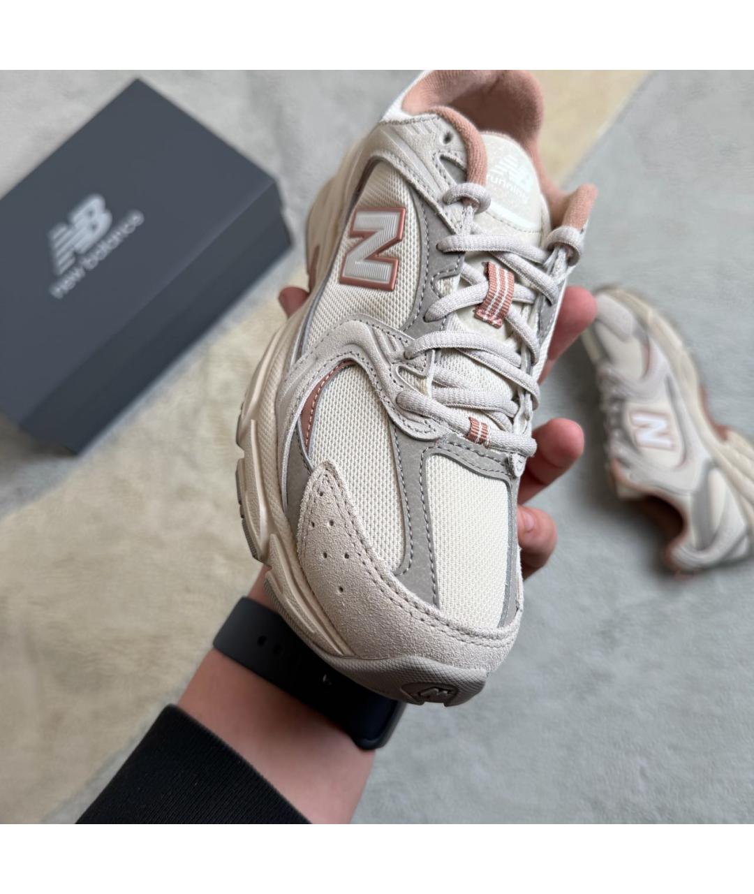 NEW BALANCE Бежевые текстильные кроссовки, фото 7