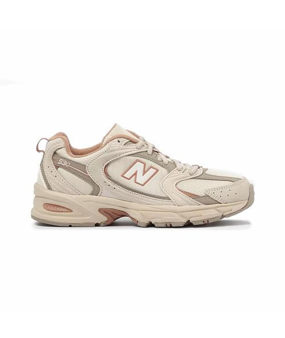 NEW BALANCE Бежевые текстильные кроссовки, фото 1