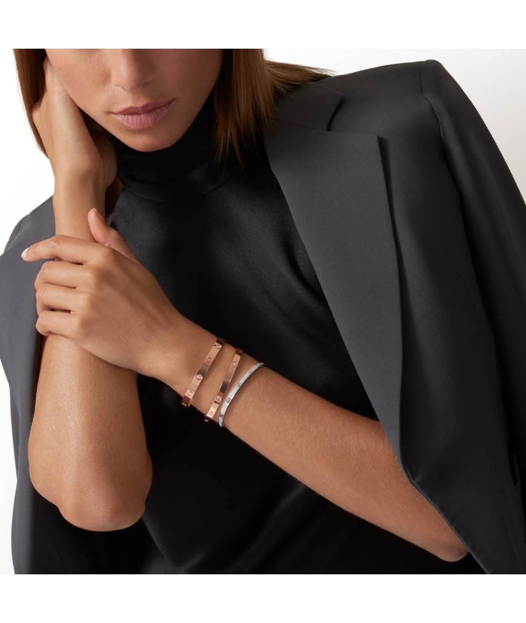 CARTIER Серебрянный браслет из белого золота, фото 4