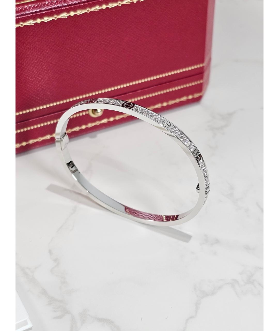 CARTIER Серебрянный браслет из белого золота, фото 3