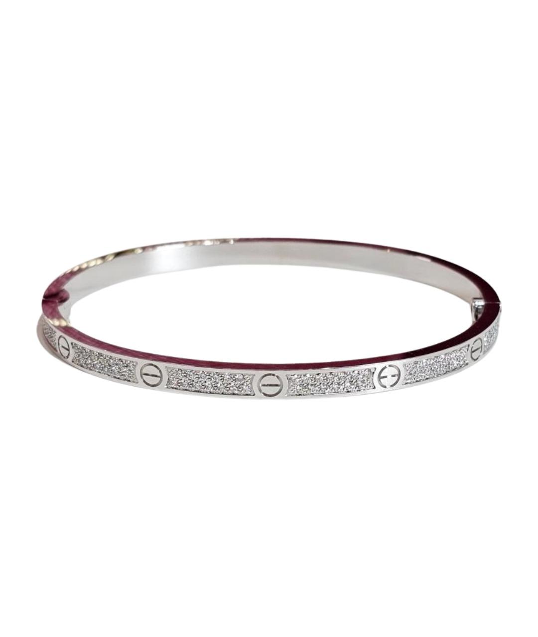 CARTIER Серебрянный браслет из белого золота, фото 1