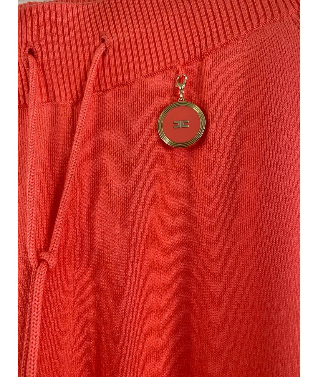 ELISABETTA FRANCHI Коралловый вискозный спортивные костюмы, фото 4