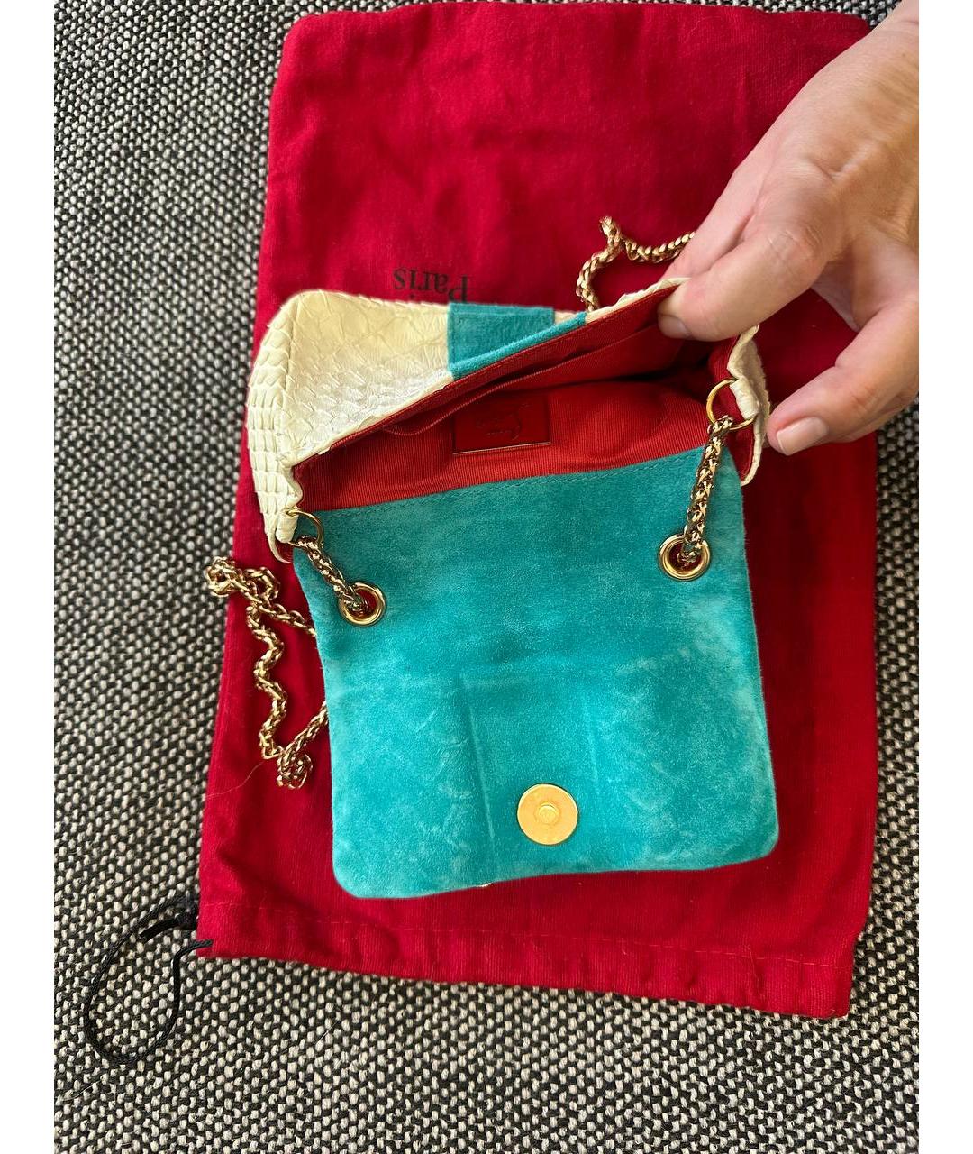 CHRISTIAN LOUBOUTIN Бежевая кожаная сумка через плечо, фото 4