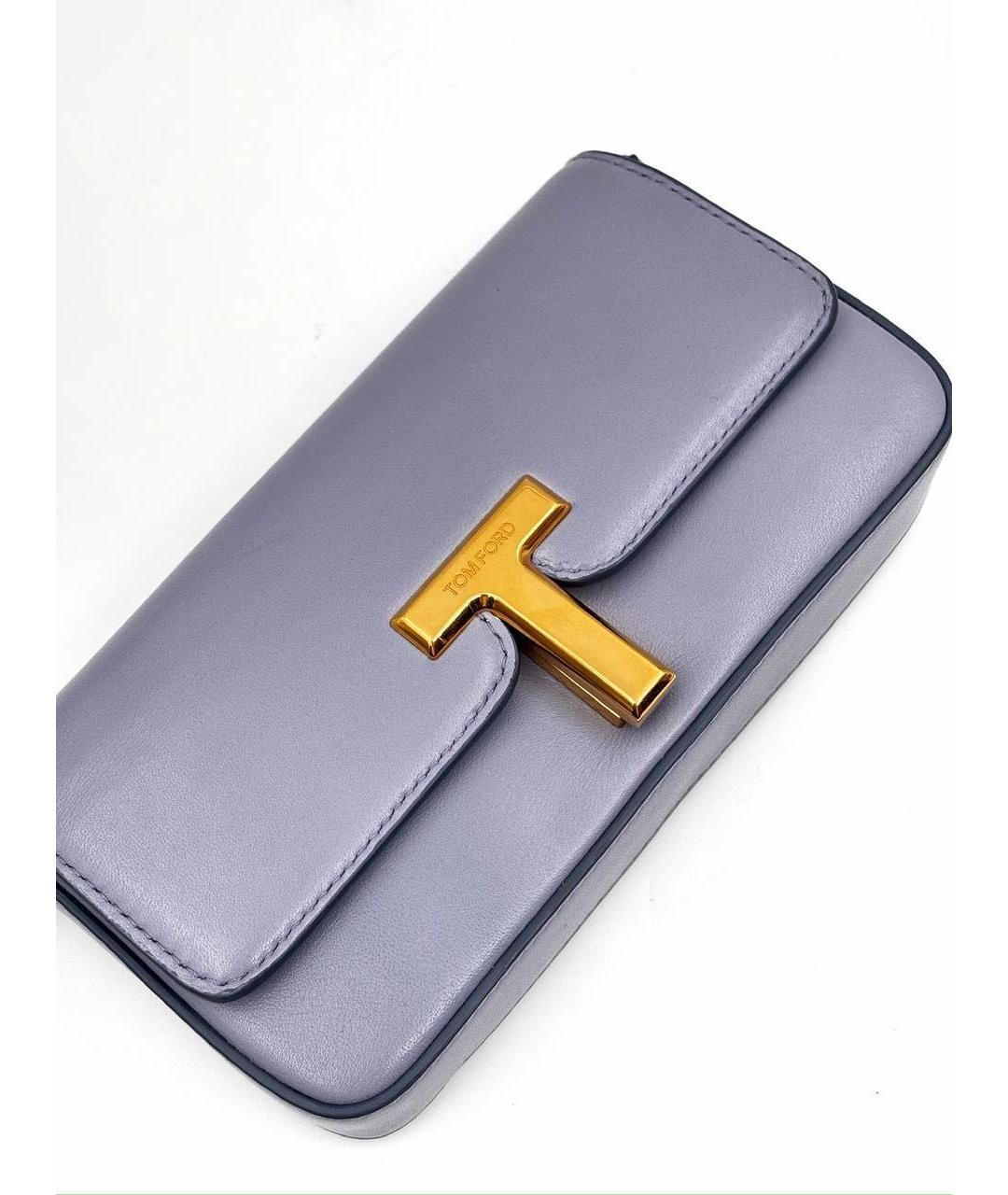 TOM FORD Голубая кожаная сумка через плечо, фото 2