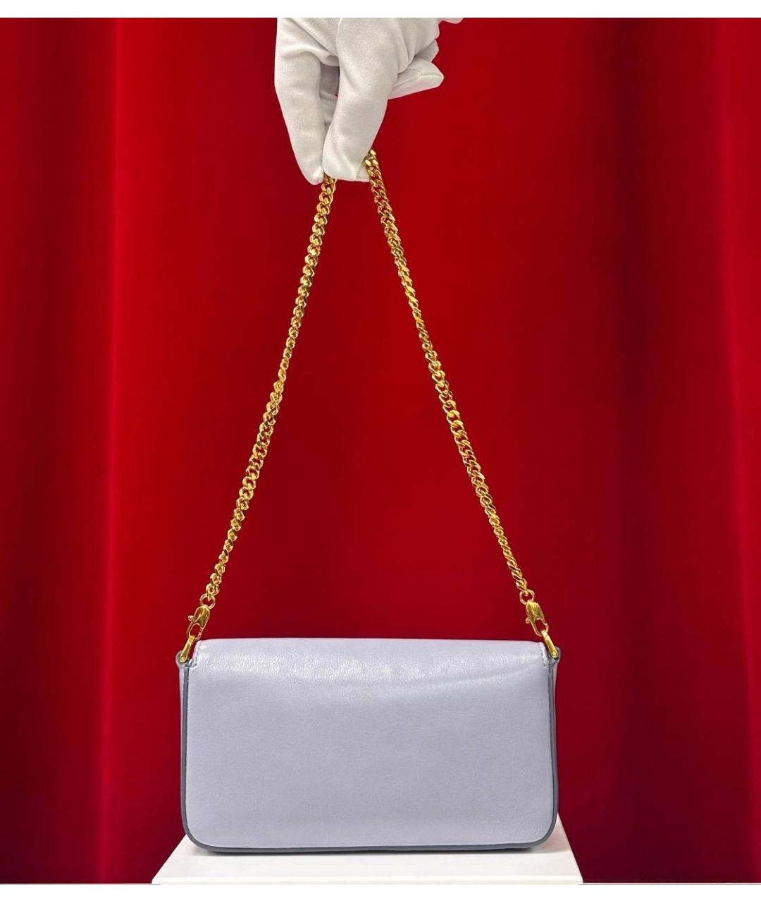 TOM FORD Голубая кожаная сумка через плечо, фото 5