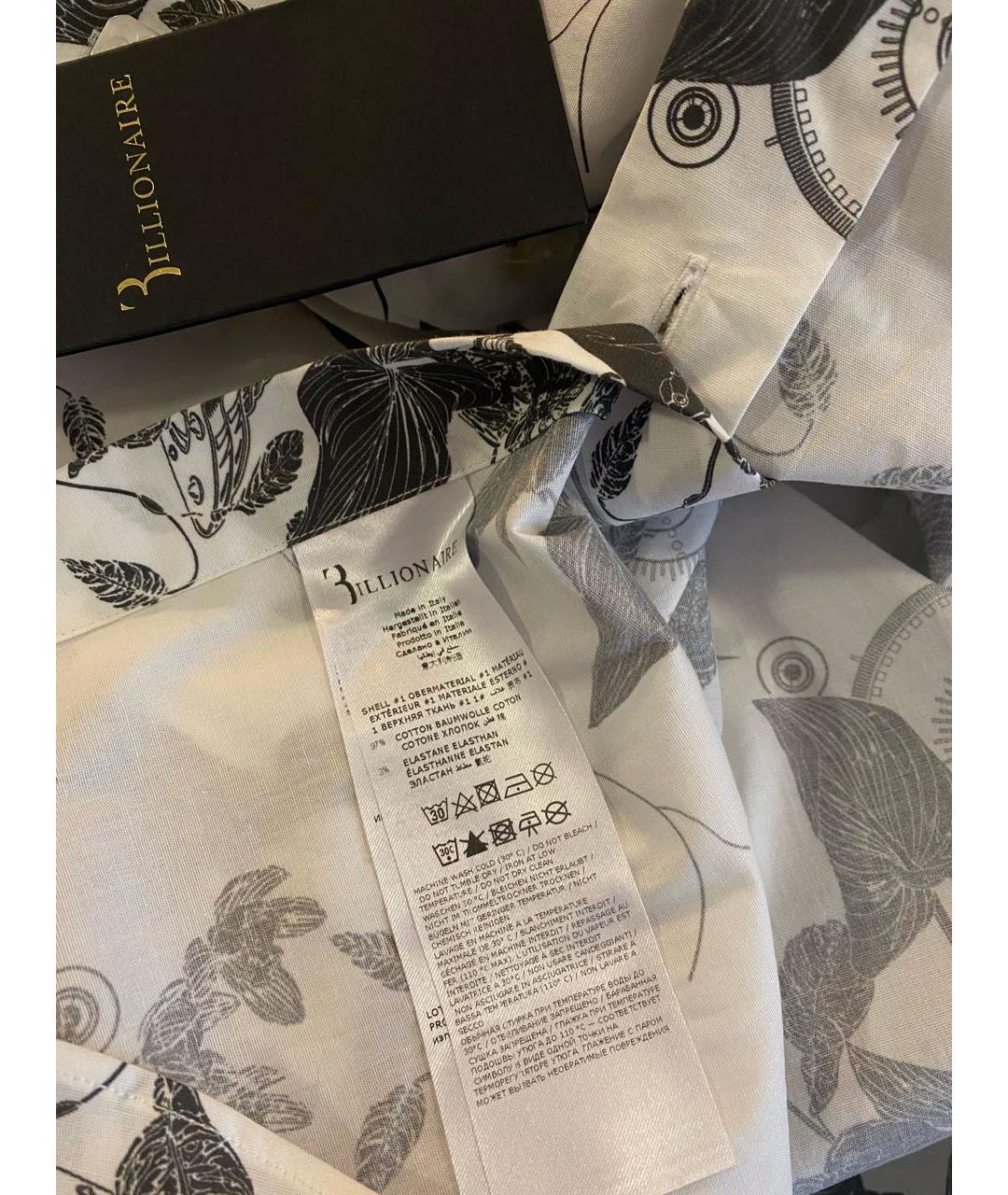 BILLIONAIRE Хлопковая кэжуал рубашка, фото 6