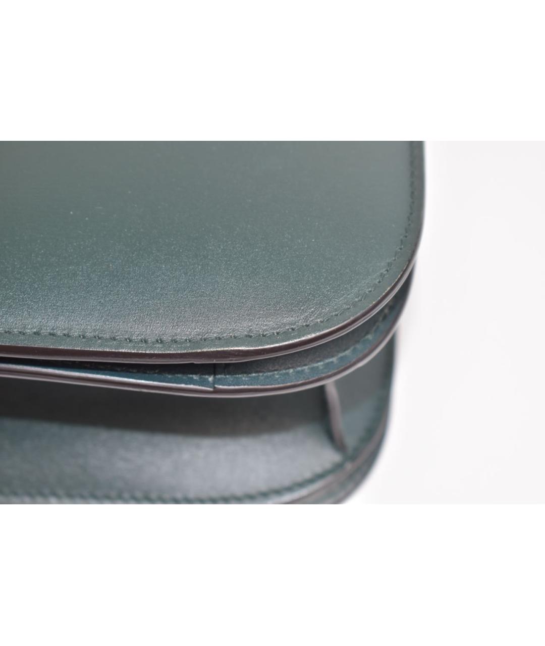 CELINE Зеленая кожаная сумка через плечо, фото 7
