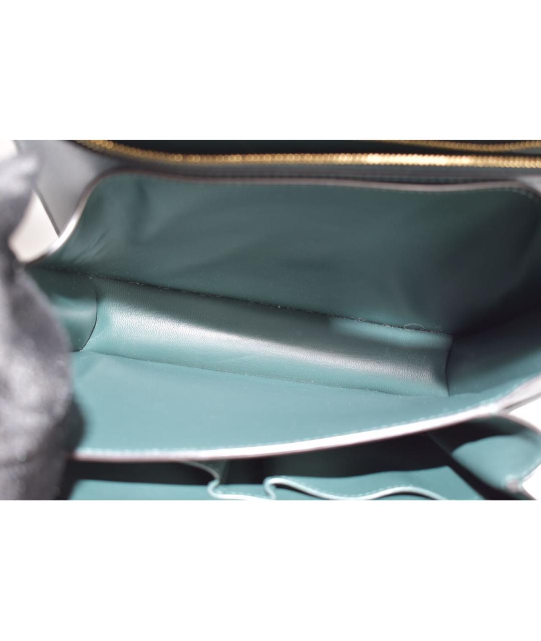 CELINE Зеленая кожаная сумка через плечо, фото 4