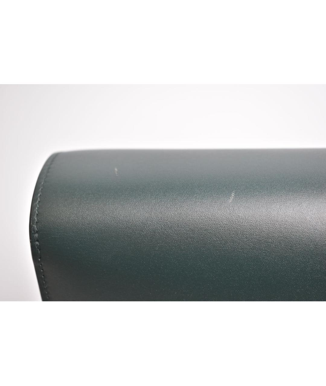 CELINE Зеленая кожаная сумка через плечо, фото 8