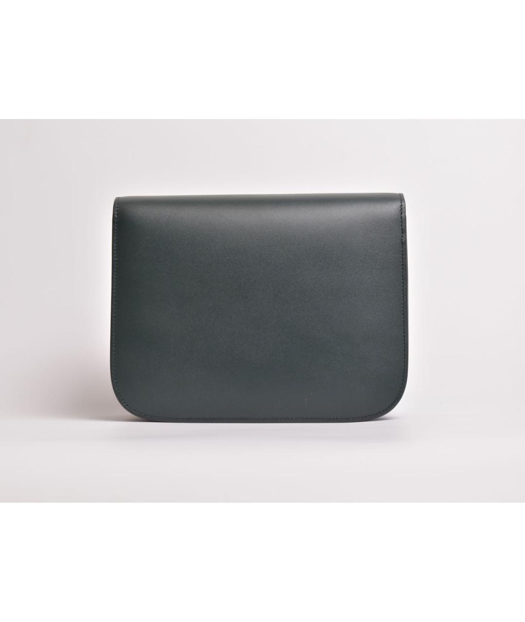 CELINE Зеленая кожаная сумка через плечо, фото 3