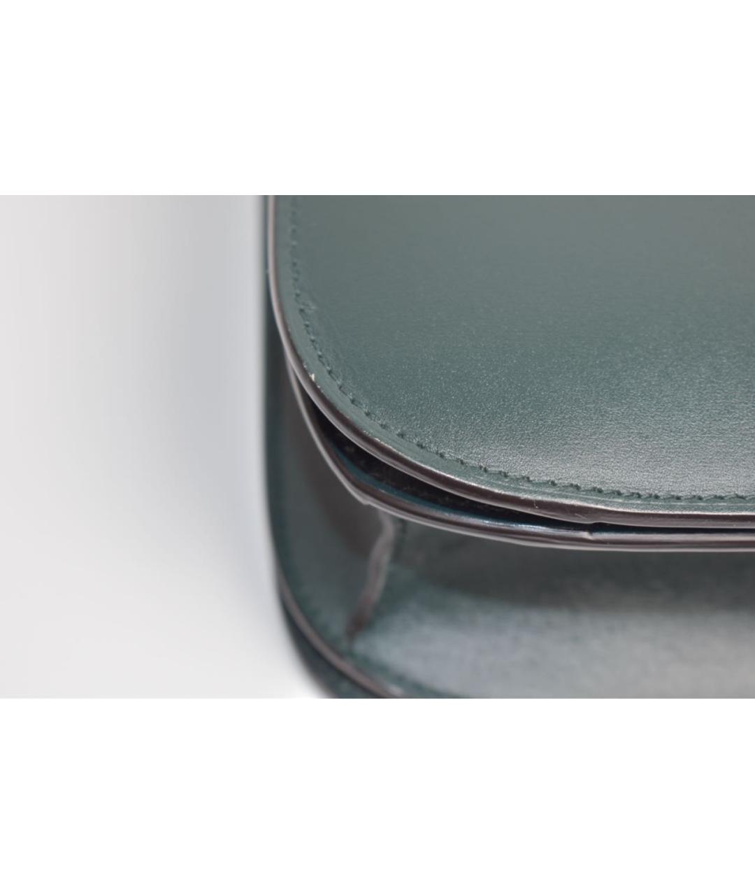 CELINE Зеленая кожаная сумка через плечо, фото 6