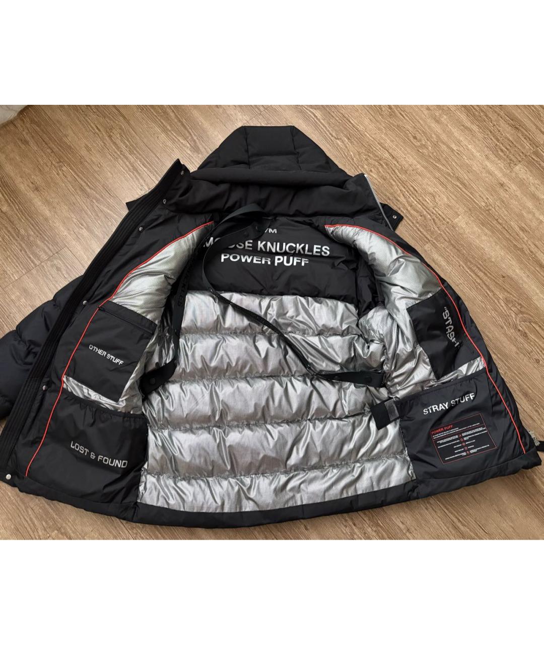 MOOSE KNUCKLES Черный полиэстеровый пуховик, фото 3