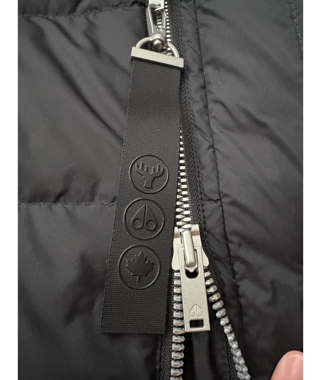 MOOSE KNUCKLES Черный полиэстеровый пуховик, фото 4