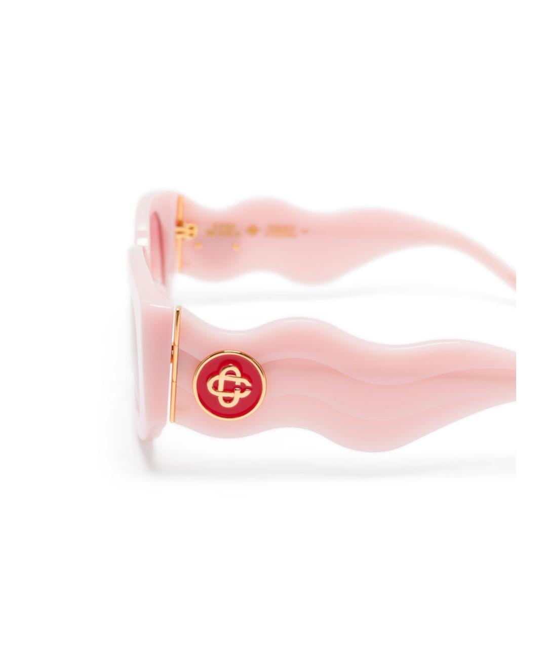 CASABLANCA Розовые пластиковые солнцезащитные очки, фото 3