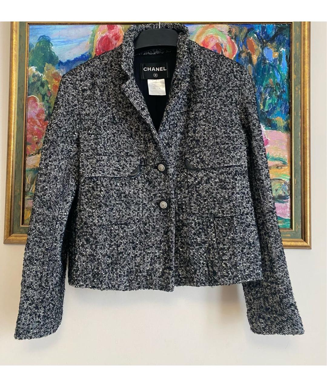 CHANEL Твидовый жакет/пиджак, фото 2
