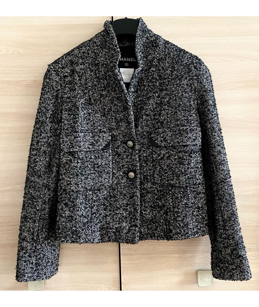 CHANEL Твидовый жакет/пиджак, фото 4