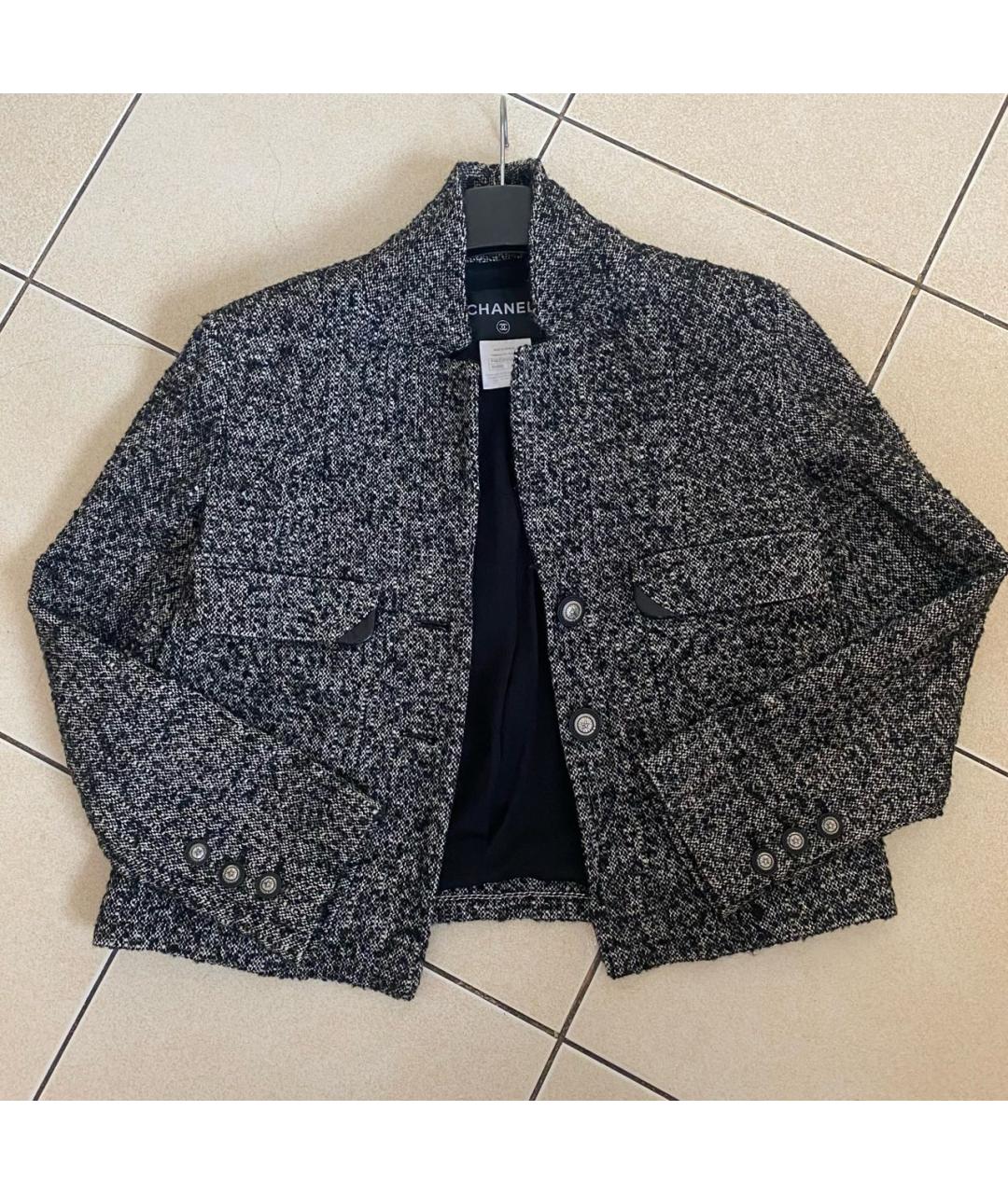 CHANEL Твидовый жакет/пиджак, фото 3