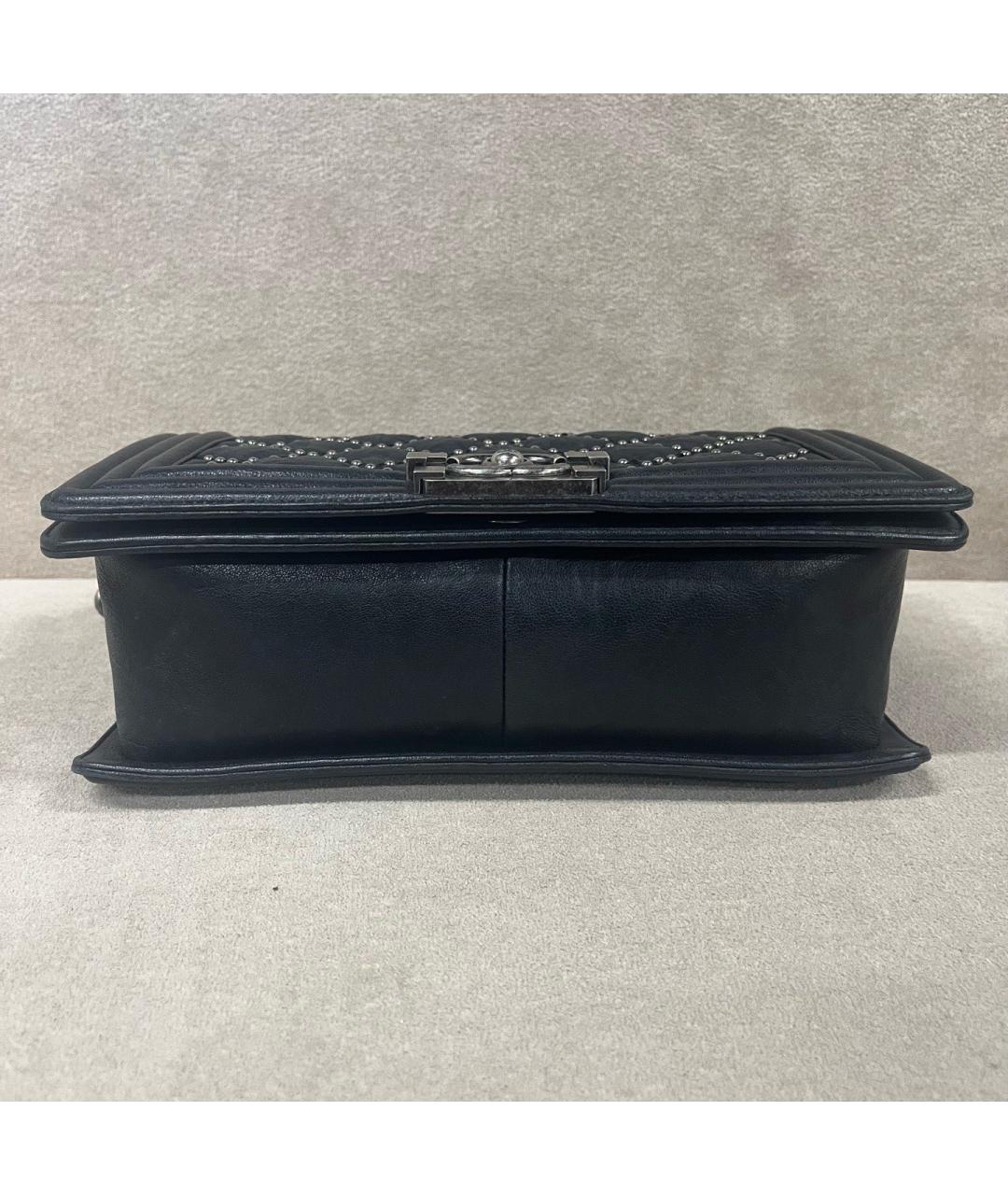 CHANEL Черная кожаная сумка через плечо, фото 5