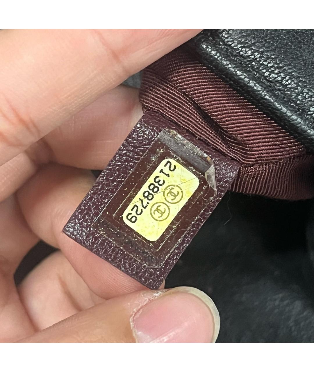 CHANEL Черная кожаная сумка через плечо, фото 9