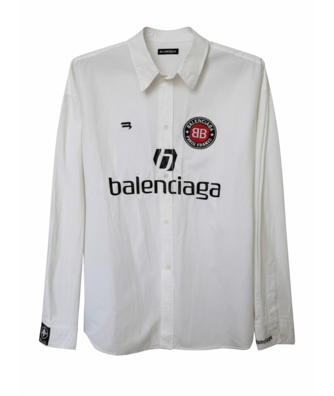 BALENCIAGA Белая хлопковая рубашка, фото 1