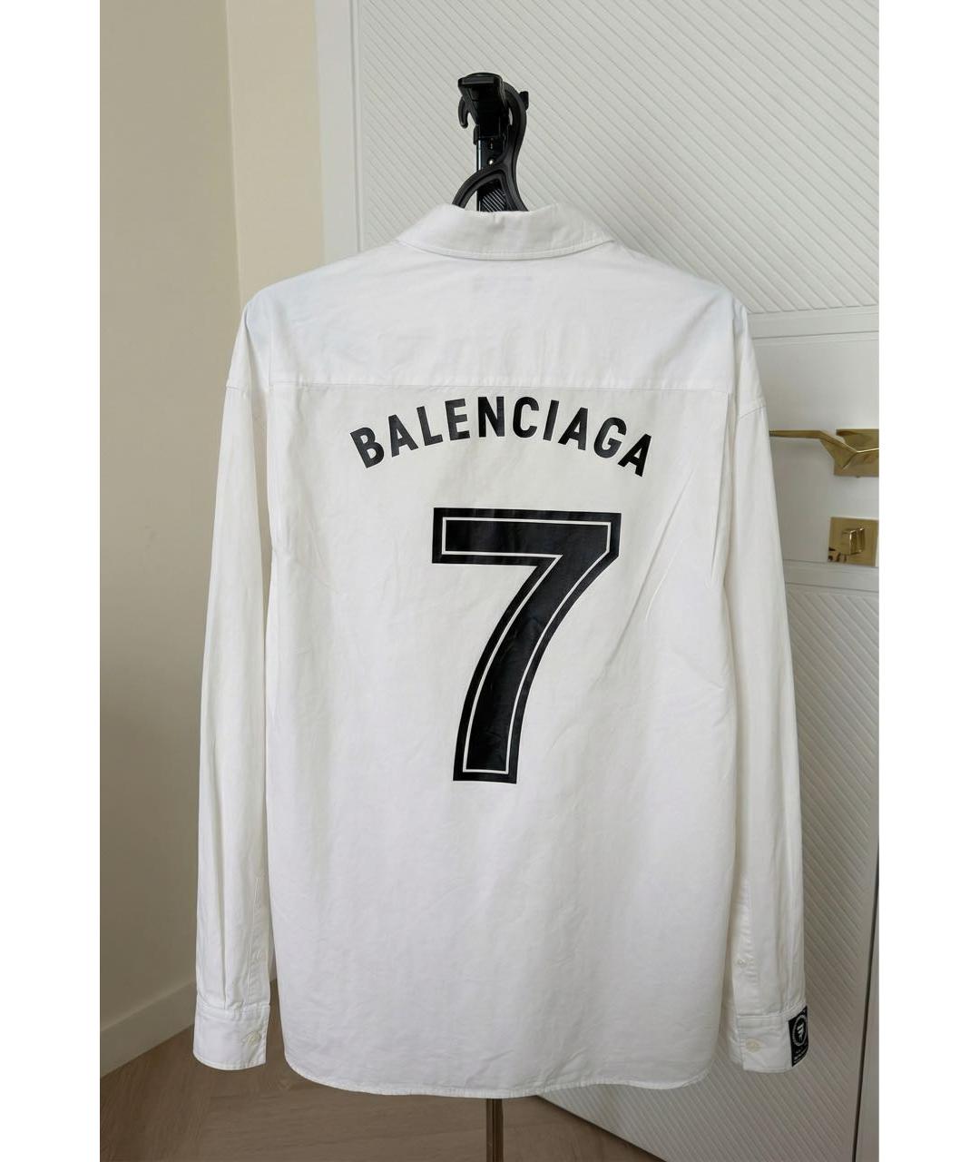BALENCIAGA Белая хлопковая рубашка, фото 2