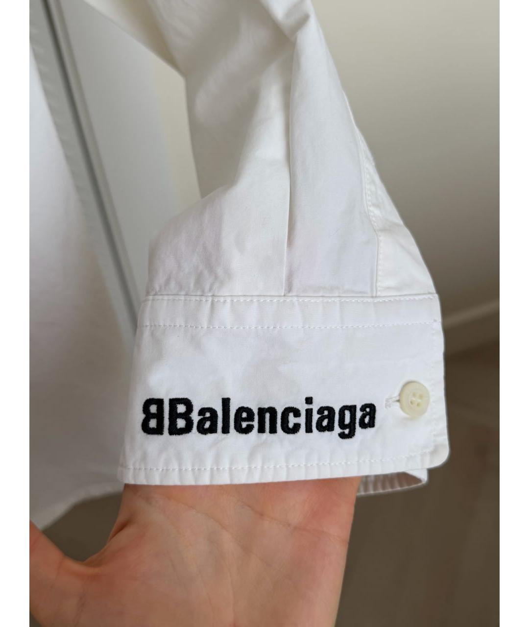 BALENCIAGA Белая хлопковая рубашка, фото 3