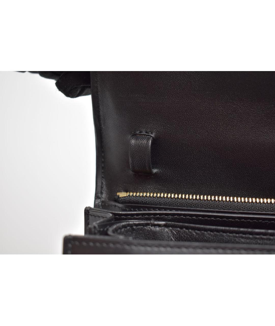 CELINE Черная кожаная сумка через плечо, фото 8