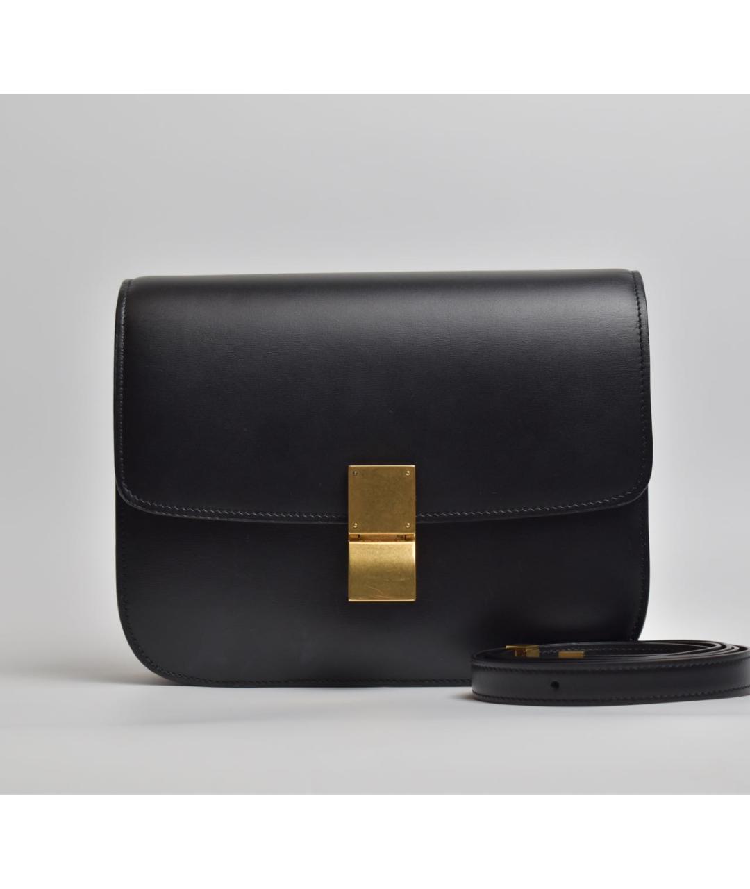 CELINE Черная кожаная сумка через плечо, фото 2