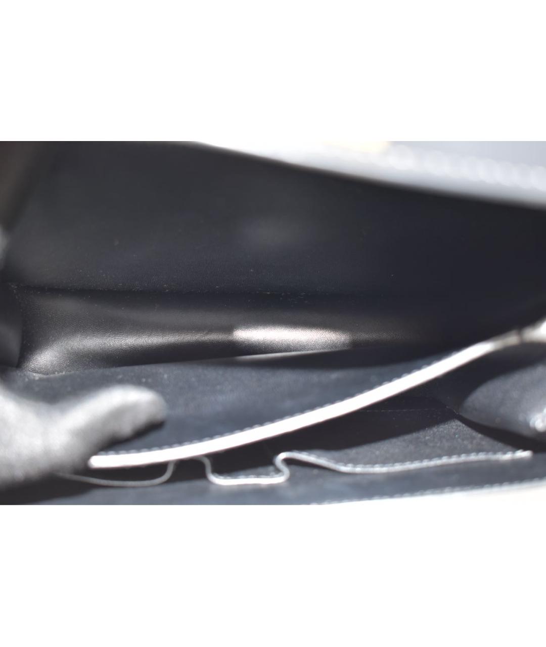 CELINE Черная кожаная сумка через плечо, фото 4