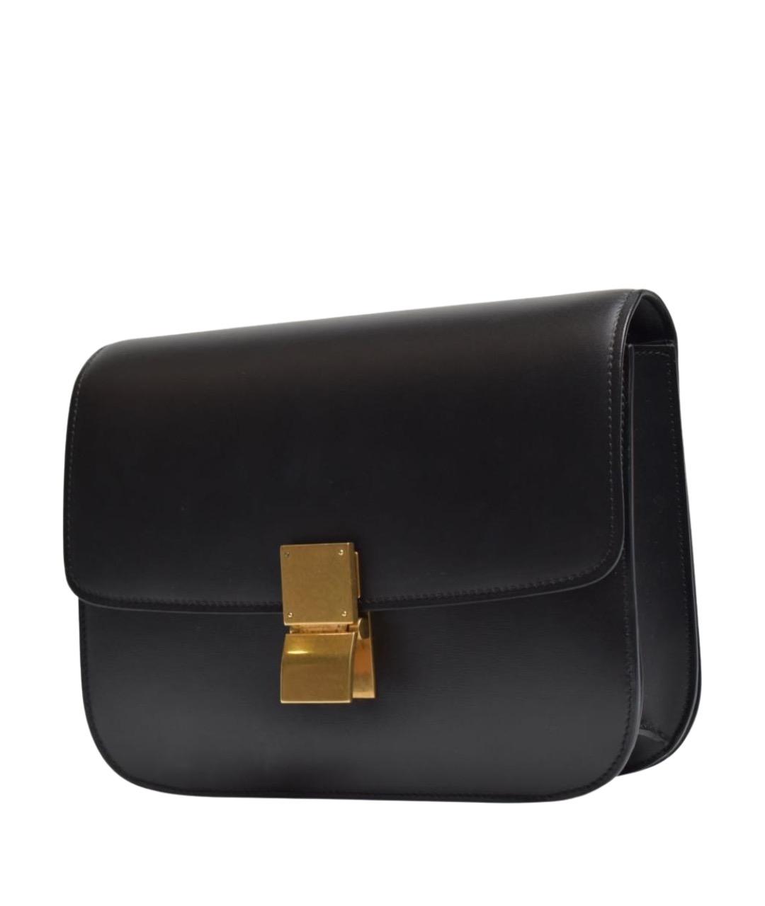 CELINE Черная кожаная сумка через плечо, фото 1