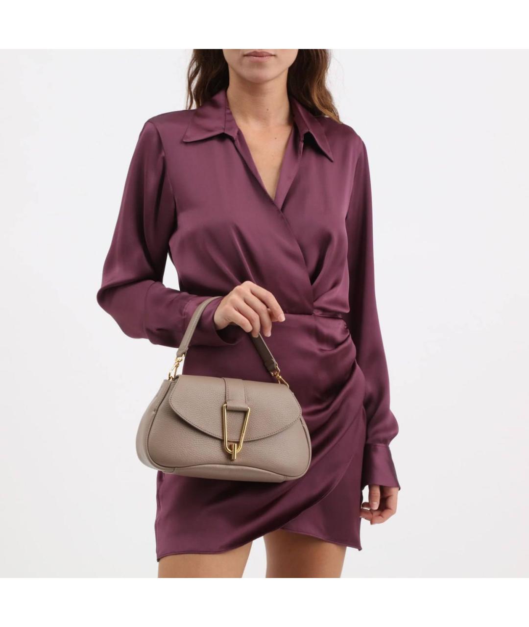 COCCINELLE Бежевая кожаная сумка через плечо, фото 2