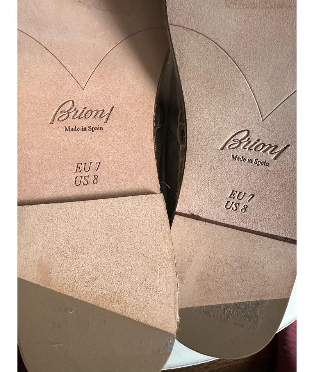 BRIONI Серые замшевые эспадрильи, фото 4