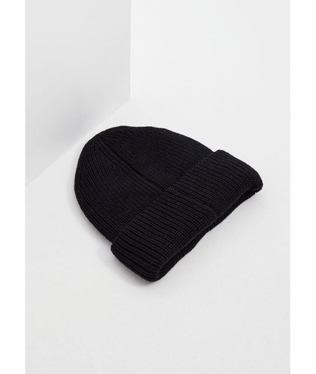 CALVIN KLEIN Черная хлопковая шапка, фото 3