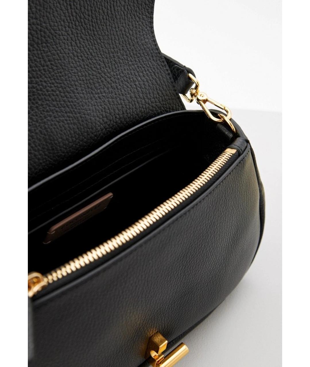 COCCINELLE Черная кожаная сумка через плечо, фото 4