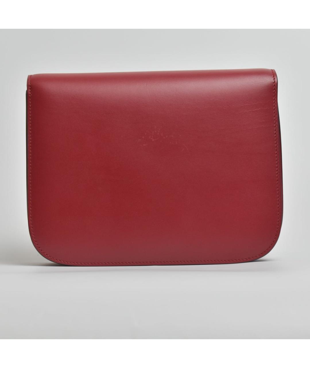 CELINE Красная кожаная сумка через плечо, фото 3