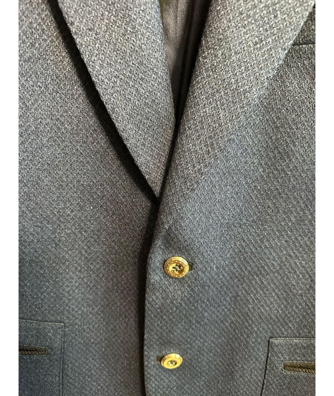 STEFANO RICCI Синий кашемировый пиджак, фото 4