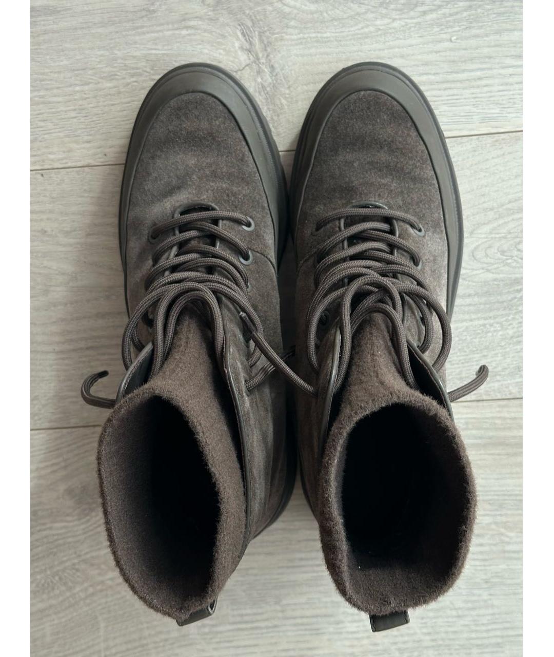 12 STOREEZ Коричневые замшевые ботинки, фото 3