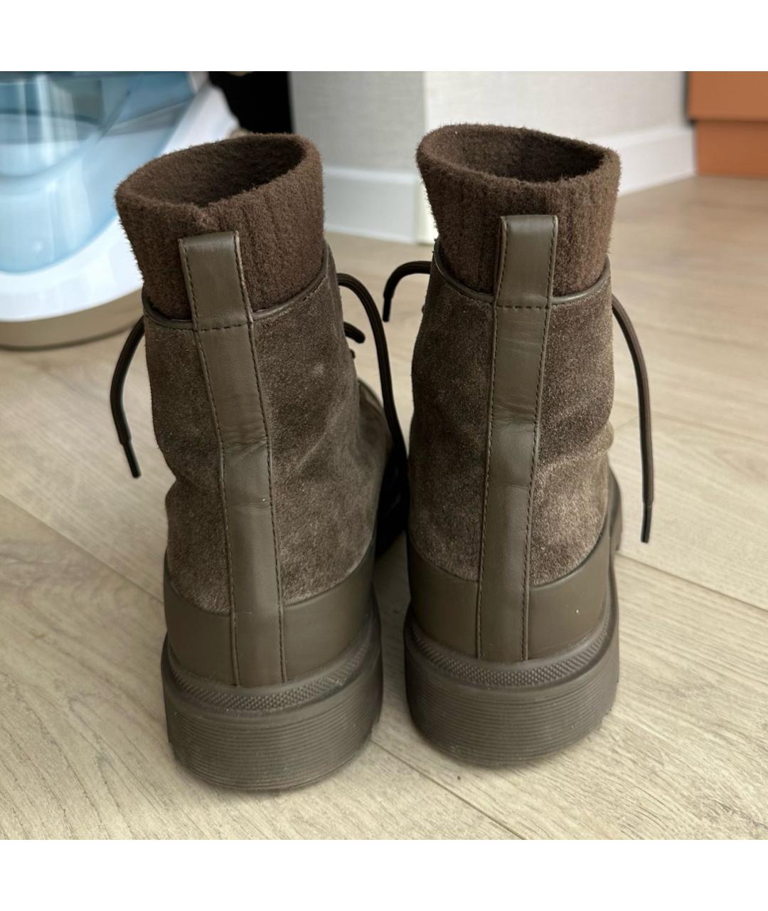 12 STOREEZ Коричневые замшевые ботинки, фото 4