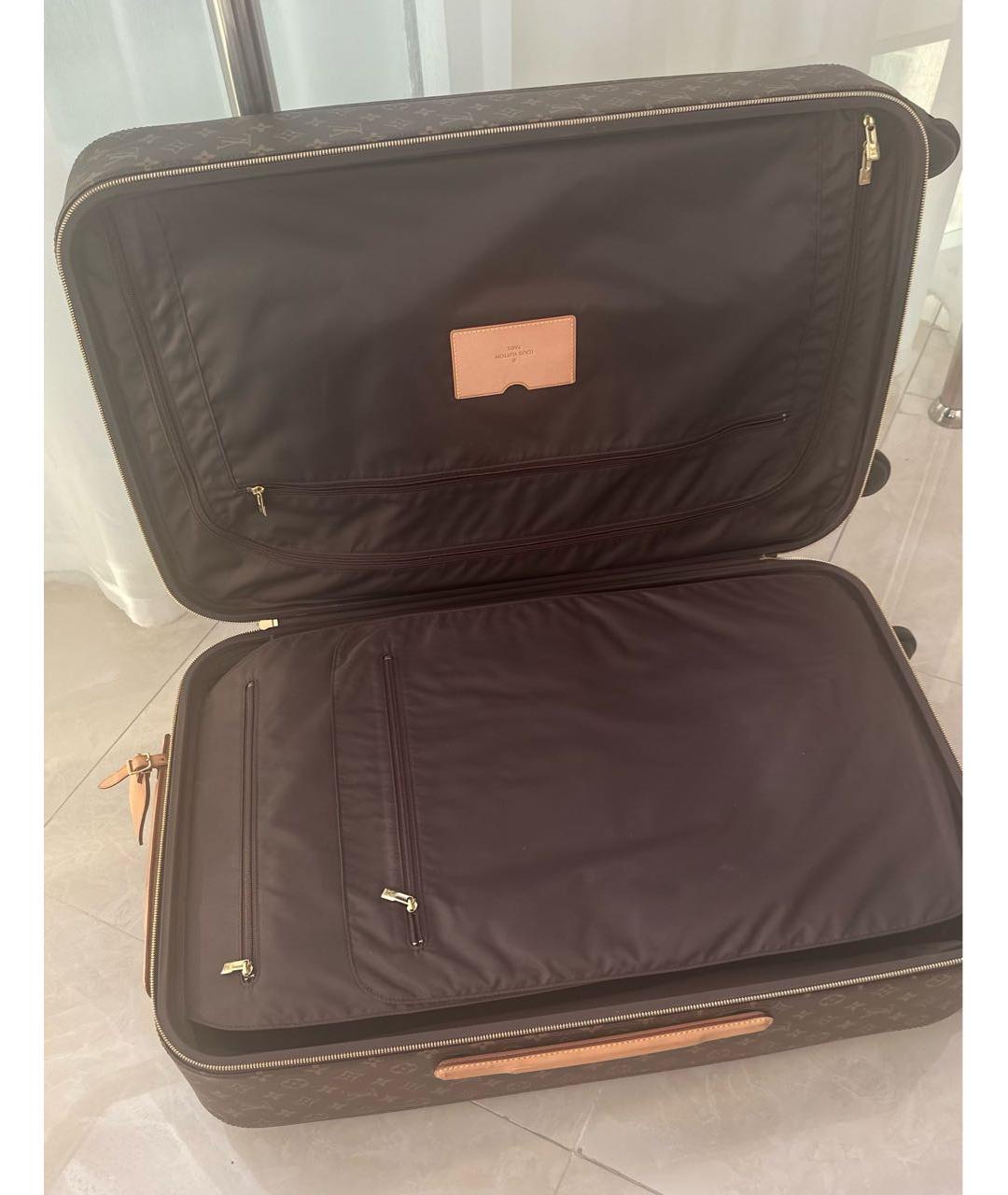 LOUIS VUITTON Коричневый чемодан, фото 5