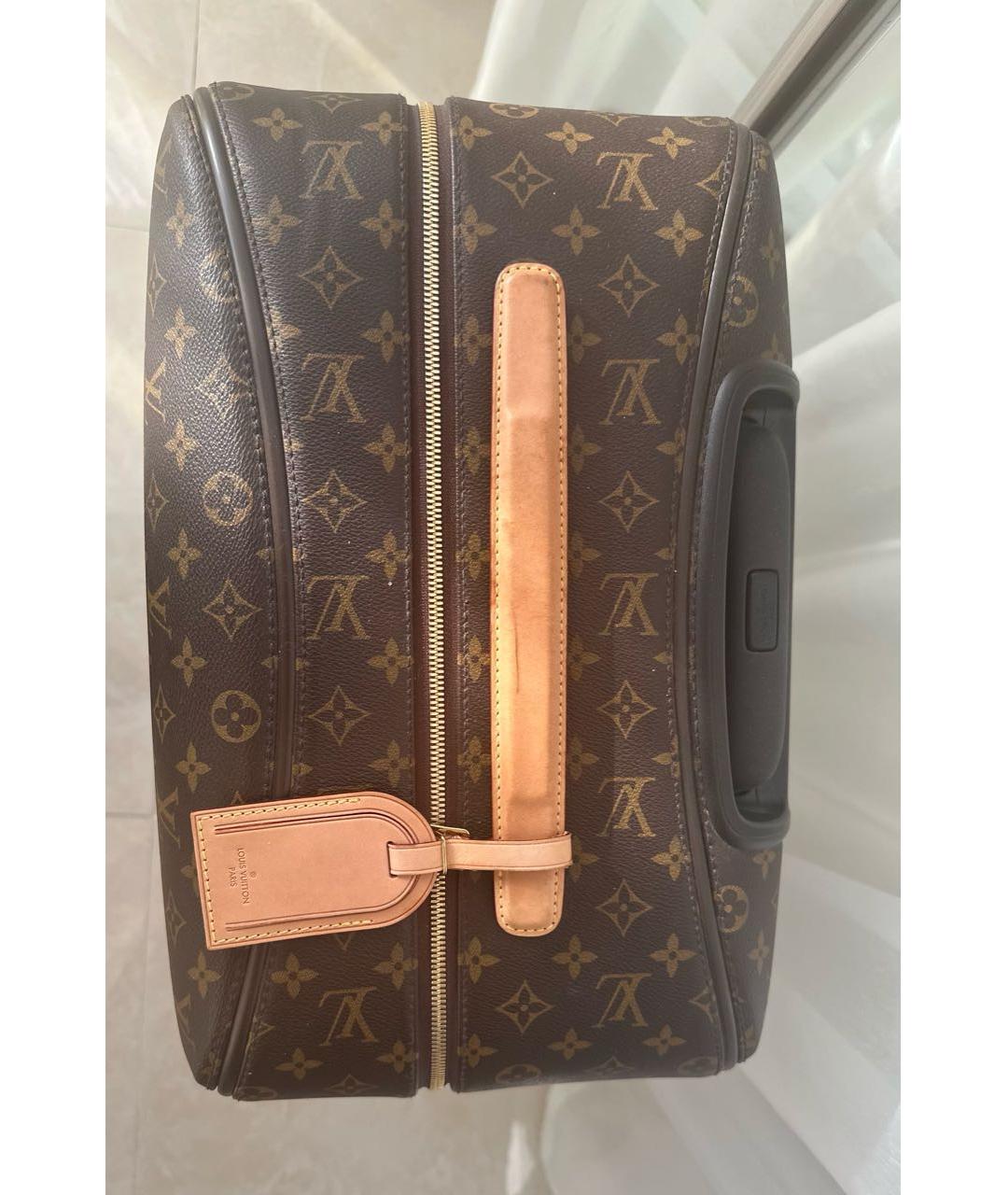 LOUIS VUITTON Коричневый чемодан, фото 3