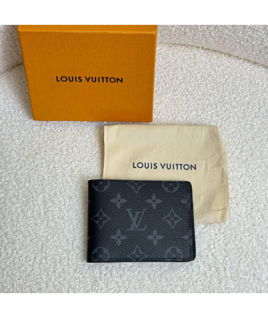 LOUIS VUITTON Черный кошелек, фото 5